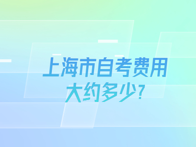 上海市自考费用大约多少?