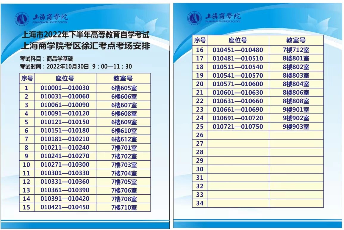 上海商学院关于2022年下半年高等教育自学考试注意事项及疫情防控温馨提示